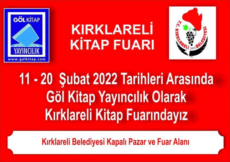Göl Kitap Yayıncılık Kırklareli Kitap Günlerinde 11-20 Şubat 2022