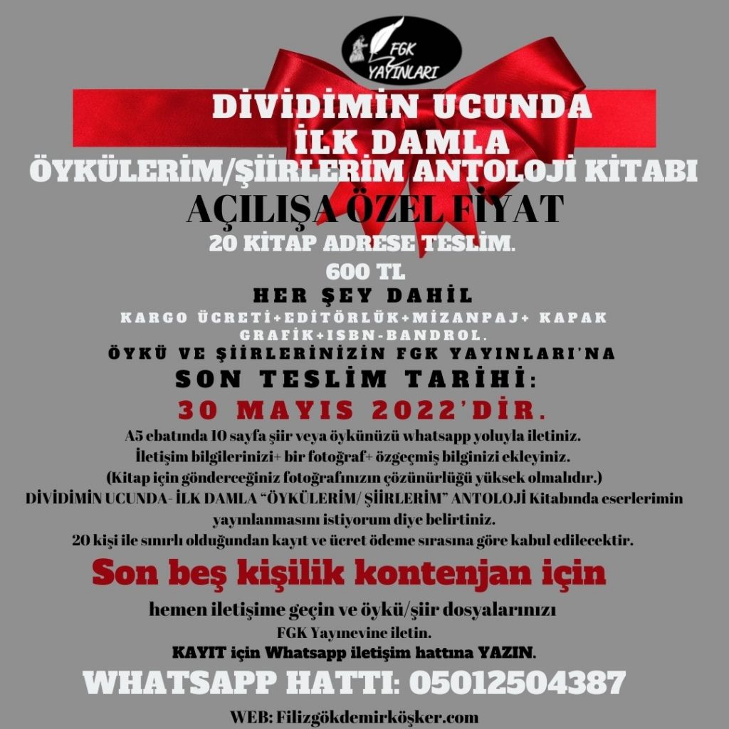 FGK YAYINLARINDAN AÇILIŞA ÖZEL KAMPANYA