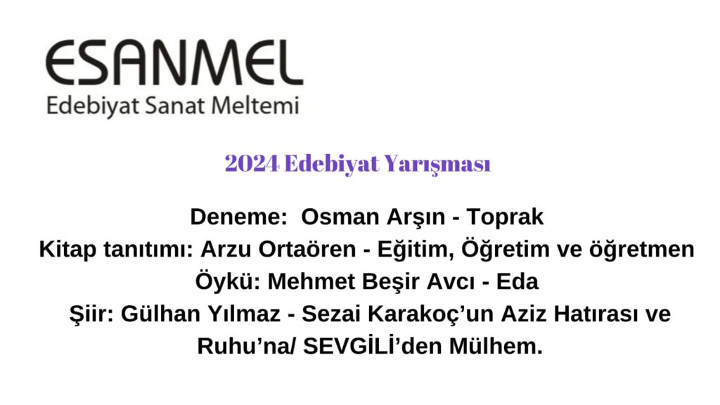 2024 Edebiyat Sanat Meltemi Yarışması Sonuçları!