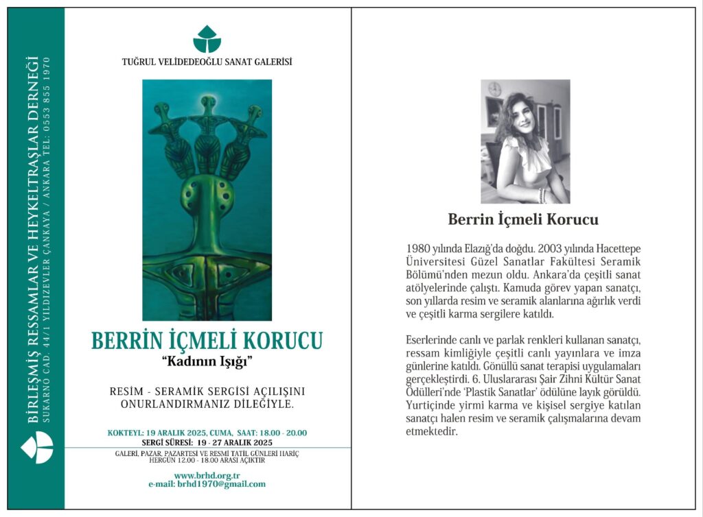“Kadının Işığı” Sergisi 19 Aralık’ta Ankara’da Açılıyor