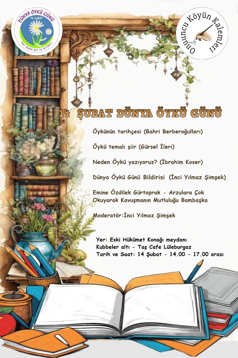 Lüleburgaz’da Dünya Öykü Günü Öykülerle Kutlanacak