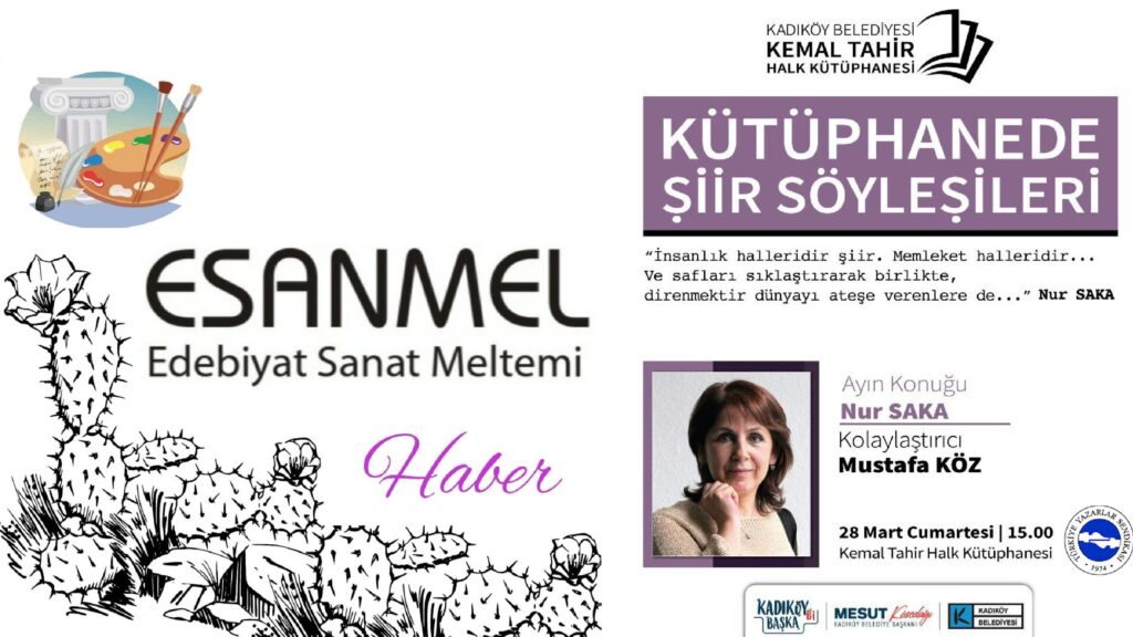 Kütüphanede Şiir Söyleşileri’nde Nur Saka ile Anlamlı Buluşma