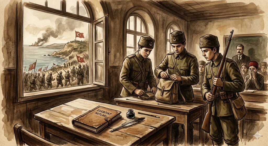 Yarım Kalan Mürekkep: Çanakkale Savaşında Mektepliler ve Eğitim Hayatının Kesintisi