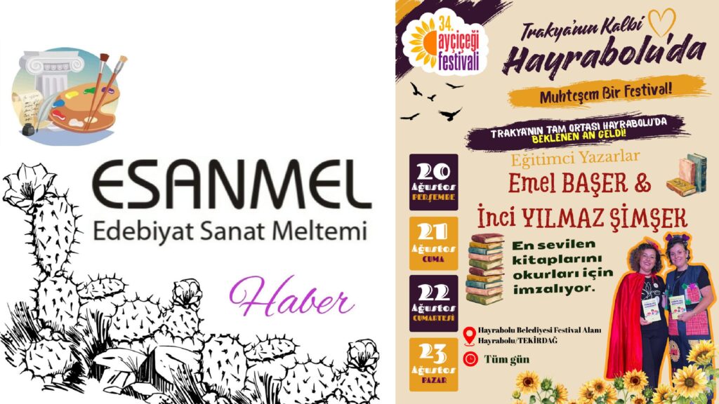 TRAKYA’NIN SEVİLEN EĞİTİMCİ YAZARLARI HAYRABOLU AYÇİÇEĞİ FESTİVALİ’NE DAMGA VURACAK