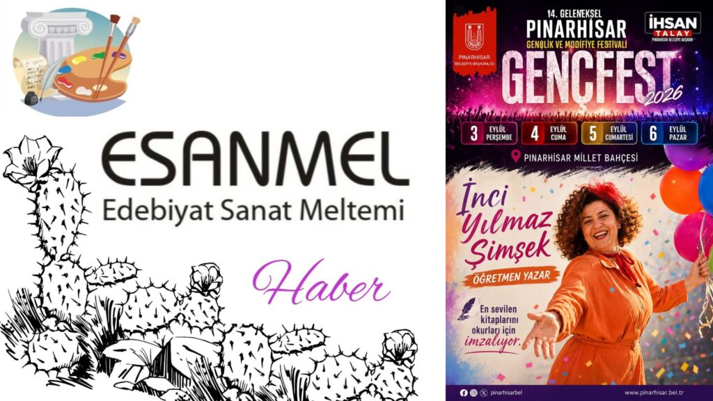 İnci Yılmaz Şimşek Pınarhisar Gençlik Festivali’nde Okurlarıyla Buluşuyor