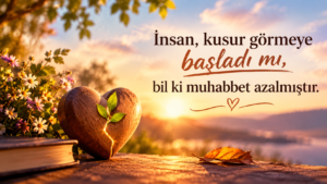 Gönül Gözü Kapanınca, Kusurlar Büyür